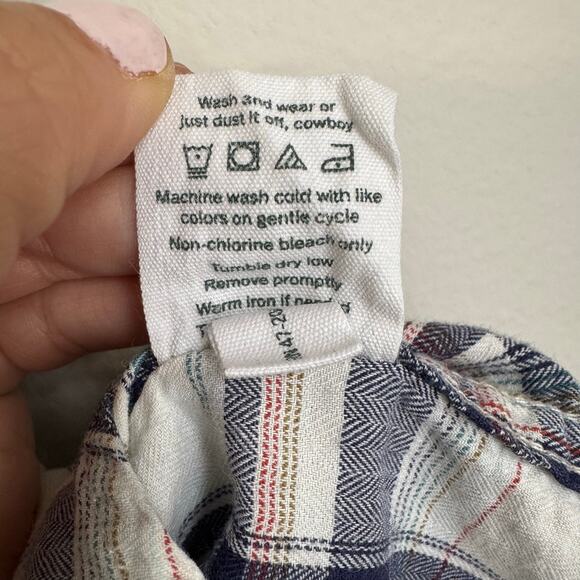 Tecovas Men's Shirt Medium Plaid Pearl Snap Button Down Western Cowboy Rodeo - Picture 8 of 14